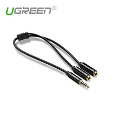 UGREEN 30620 3.5mm Male to 2 Female Audio Splitter Cable for Headphones Speakers Sharing