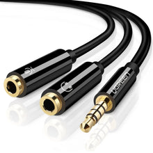 UGREEN 30620 3.5mm Male to 2 Female Audio Splitter Cable for Headphones Speakers Sharing