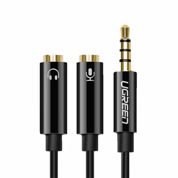 UGREEN 30620 3.5mm Male to 2 Female Audio Splitter Cable for Headphones Speakers Sharing