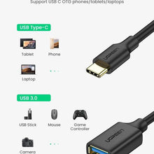 UGREEN 30701 USB-C to USB 3.0 OTG Adapter – 5Gbps Data Transfer