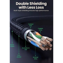 UGREEN 30795 CAT8 Pure Copper LAN Cable 10M 40Gbps 2000MHz Braided for Gaming PC Server