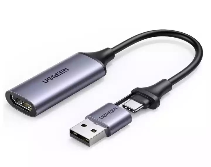 UGREEN 40189 USB-C to HDMI Video Capture Card 4K@60Hz Input 1080P@30Hz Output for OBS Streaming