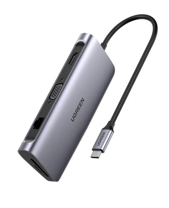 UGREEN 9-in-1 USB-C Hub: 4K HDMI, RJ45 Ethernet, SD/TF & 100W PD