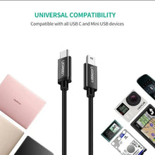 UGREEN 50445 USB-C to Mini USB Cable 1m – 480Mbps Data Transfer