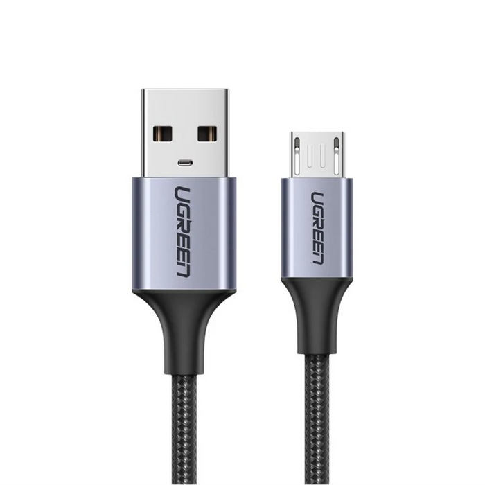 UGREEN 60148 Micro USB Cable 2m – Aluminum Braid, 2.4A Fast Charging