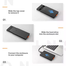 UGREEN 60353 USB 3.0 2.5-Inch SATA HDD SSD Enclosure 5Gbps Tool-Free for PS4 Xbox PC