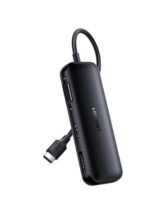UGREEN 60568 USB-C Multifunction Adapter HDMI 4K VGA DP Gigabit Ethernet 3x USB 3.0 for MacBook