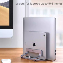UGREEN 60643 Vertical Laptop Aluminium Stand Dual-Slot for 2 Laptops Up to 17 Inches