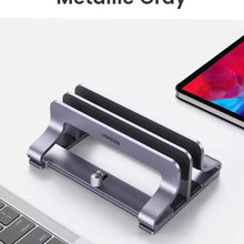 UGREEN 60643 Vertical Laptop Aluminium Stand Dual-Slot for 2 Laptops Up to 17 Inches