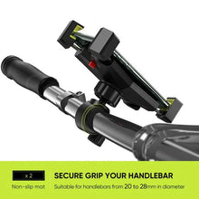 UGREEN 60989 Bike Phone Mount Black 4-Corner Locking Shockproof Handlebar Mount for Smartphones
