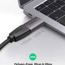UGREEN 70450 USB-C to HDMI Adapter 4K@60Hz Space Gray Aluminum for MacBook iPad Pro Samsung