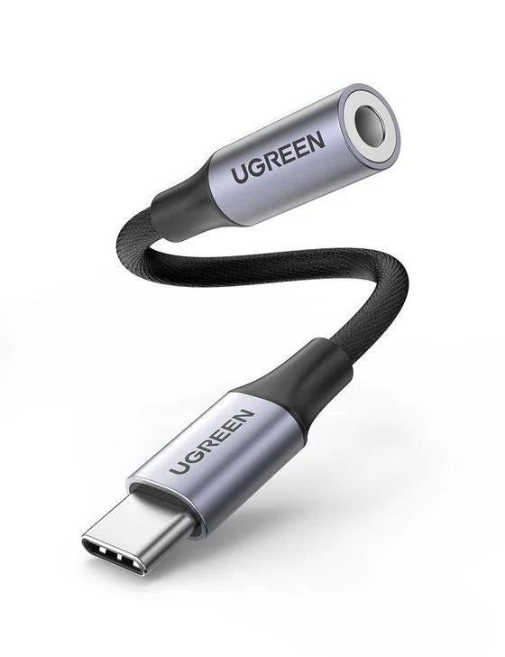 UGREEN 80154 USB-C to 3.5mm Audio Adapter DAC HiFi for iPhone 15 Samsung Pixel MacBook