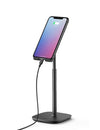 UGREEN 80194 Adjustable Desktop Cell Phone Holder Black Anti-Slip Stand for Smartphones