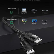UGREEN 80393 DisplayPort 1.4 Cable 3M 8K@60Hz 4K@240Hz VESA Certified Braided for Gaming Monitor