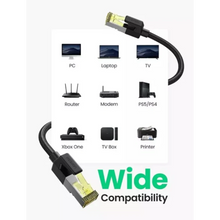 UGREEN 80425 CAT7 Shielded LAN Cable 5M 10Gbps 600MHz Braided SSTP for Gaming PC Router