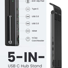 UGREEN 80551 Laptop Stand Docking Station USB-C USB 3.0 SD/TF Card Reader for Home Office