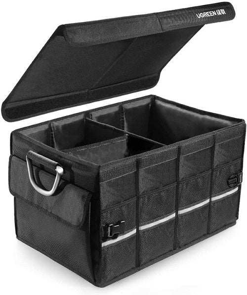 UGREEN 80710 Car Storage Box Organizer – 55L Boot Organizer with Lid