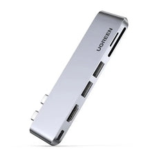 UGREEN 80856 6-in-2 USB-C Hub for MacBook Pro – Thunderbolt 3, 4K HDMI, 100W PD