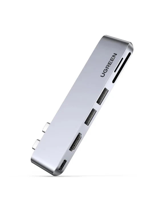 UGREEN 80856 6-in-2 USB-C Hub for MacBook Pro – Thunderbolt 3, 4K HDMI, 100W PD