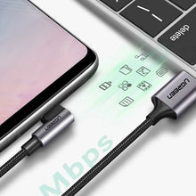 UGREEN 50941 USB-A to USB-C Angled Cable 1m – 90° Right Angle & 480Mbps