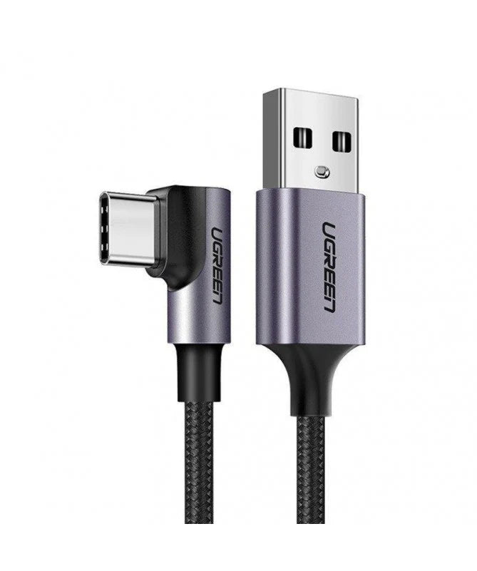 UGREEN 50941 USB-A to USB-C Angled Cable 1m – 90° Right Angle & 480Mbps