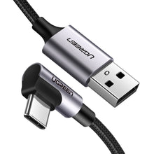 UGREEN 50941 USB-A to USB-C Angled Cable 1m – 90° Right Angle & 480Mbps