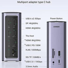 UGREEN 90325 12-in-1 Docking Station: Triple 4K/8K Display, 10Gbps & 100W PD