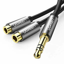 UGREEN 10532 3.5mm AUX Stereo Audio Splitter Cable Nylon Braided for Headphones Speakers