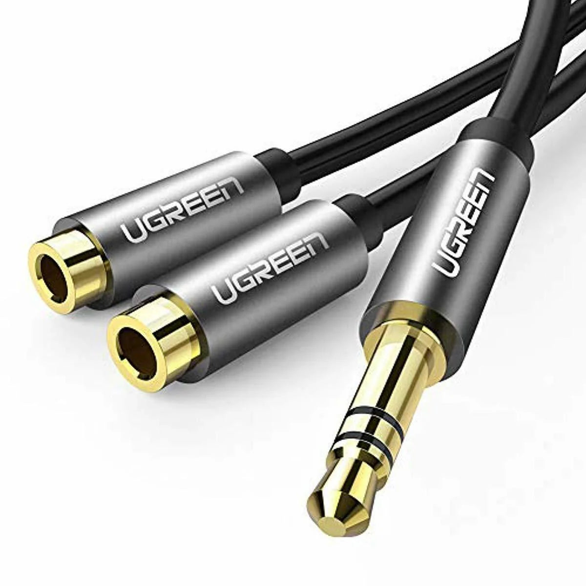 UGREEN 10532 3.5mm AUX Stereo Audio Splitter Cable Nylon Braided for Headphones Speakers