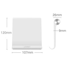 UGREEN 30485 Portable Stand for iPad and Mobile White Foldable Tablet Stand for Desk Travel