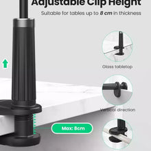 UGREEN 80906 Gooseneck Phone Holder for Desk and Bed Flexible Clamp Mount Black