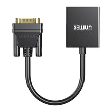 UNITEK VGA to HDMI Adapter 1080P with Audio Cable for PC Laptop to TV Monitor Projector