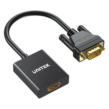 UNITEK VGA to HDMI Adapter 1080P with Audio Cable for PC Laptop to TV Monitor Projector