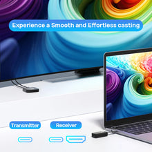 UNITEK V1184A01 USB-C Wireless HDMI Extender Kit 1080P@60Hz 50M Plug and Play No WiFi