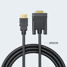 UNITEK V1185A01 HDMI to VGA Cable 2M 1080P Gold-Plated for Laptop PC to Monitor Projector