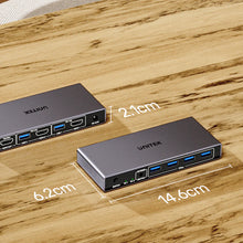UNITEK V1309AGY01-EU HDMI KVM Switch 4K@60Hz 4-Port USB 3.0 5Gbps for 2 PCs Share Monitor Keyboard Mouse