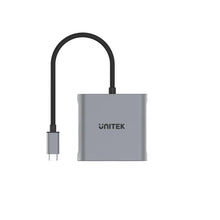 UNITEK V1404B USB-C to Dual HDMI 4K Adapter 15cm MST for Windows 4K@60Hz HDCP 2.2