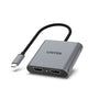 UNITEK V1404B USB-C to Dual HDMI 4K Adapter 15cm MST for Windows 4K@60Hz HDCP 2.2