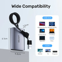 UNITEK V1427A01 USB-C USB-A to Dual HDMI Adapter 1080P 60Hz for Windows Mac MST Dual Monitor