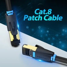 VENTION IKABI CAT8 SSTP PATCH CABLE 3M BLACK | 40Gbps | 2000MHz | SSTP Shielding | Gold-Plated RJ45 | Servers, Gaming, NAS & Data Centers