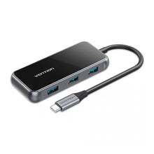 VENTION TFDHB Multi-Function 5-in-1 USB-C Docking Station Mirrored Surface Type | PD 87W Fast Charging | USB 3.0 5Gbps | 4 x USB-A | Aluminum Alloy