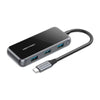 VENTION TFDHB Multi-Function 5-in-1 USB-C Docking Station Mirrored Surface Type | PD 87W Fast Charging | USB 3.0 5Gbps | 4 x USB-A | Aluminum Alloy