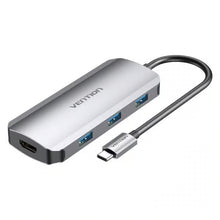VENTION TODHB Multi-Function USB-C 5-in-1 Docking Station Aluminum Alloy Type | HDMI, USB-A, USB-C PD, Ethernet, SD/TF, Audio | 4K UHD | Plug & Play