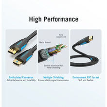 VENTION VAA-M02-B200 HDMI Cable 2M | HDMI Male to Male | High-Definition Audio & Video | Stable Signal | Durable | TVs, Monitors, Consoles & Projectors