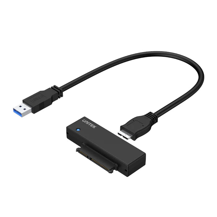 UNITEK Y-1039 UDrive USB 3.0 to SATA Adapter for 2.5 3.5 HDD SSD 5Gbps UASP Up to 18TB