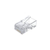 UNITEK Y-OT19TP CAT6 RJ45 Connectors 100-Pack 8P8C Gold-Plated 3-Prong Pass-Through for Solid Wire