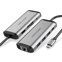 VENTION TGNHB 6-in-1 USB-C 3.2 Gen1 Docking Station | 4K@60Hz HDMI | 100W PD Charging | 5Gbps USB 3.0 | Gigabit Ethernet | MacBook Pro, Dell XPS, iPad Pro, Galaxy S24