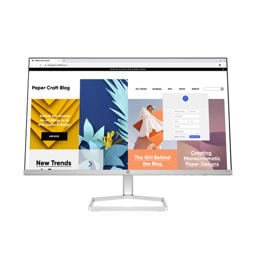 HP Series 5 524SW 23.8" White Monitor