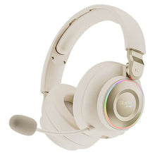 BG600 STRAYGOS Wireless Gaming Headset | Tri-Mode 2.4GHz + Bluetooth + Wired | 50mm Drivers | ENC Noise-Canceling Mic | RGB Light FX | 10H Playtime | PS5/PS4/PC/Mac/Xbox/Switch | Beige