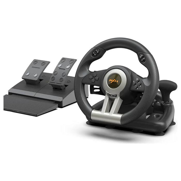 PXN-V3 PRO WHEEL WITH PEDALS (BLACK)